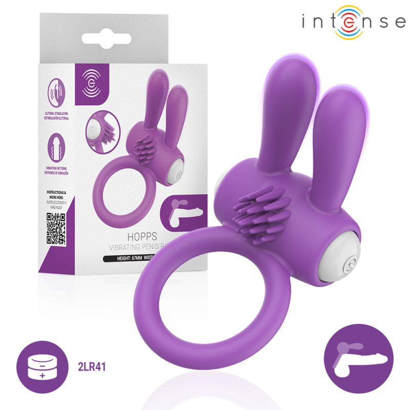 INTENSE Hopps – vibrierender Penisring mit Klitorisstimulation