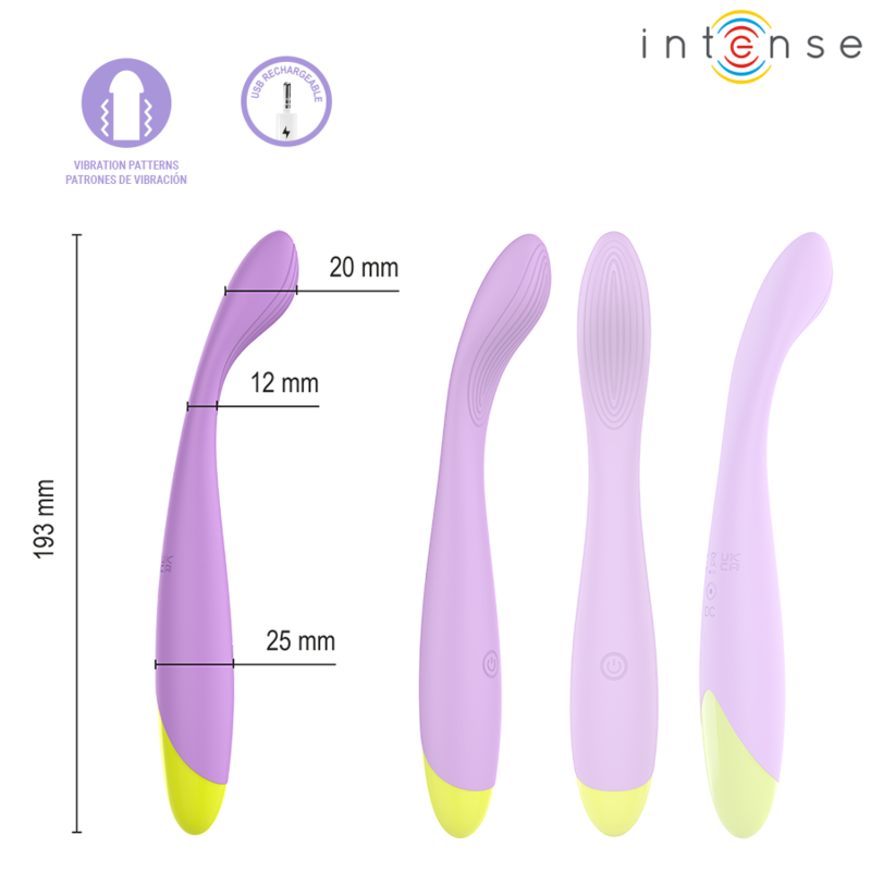 INTENSE – LUCCA STIMULATEUR DE POINT G FLEXIBLE RECHARGEABLE PAR USB