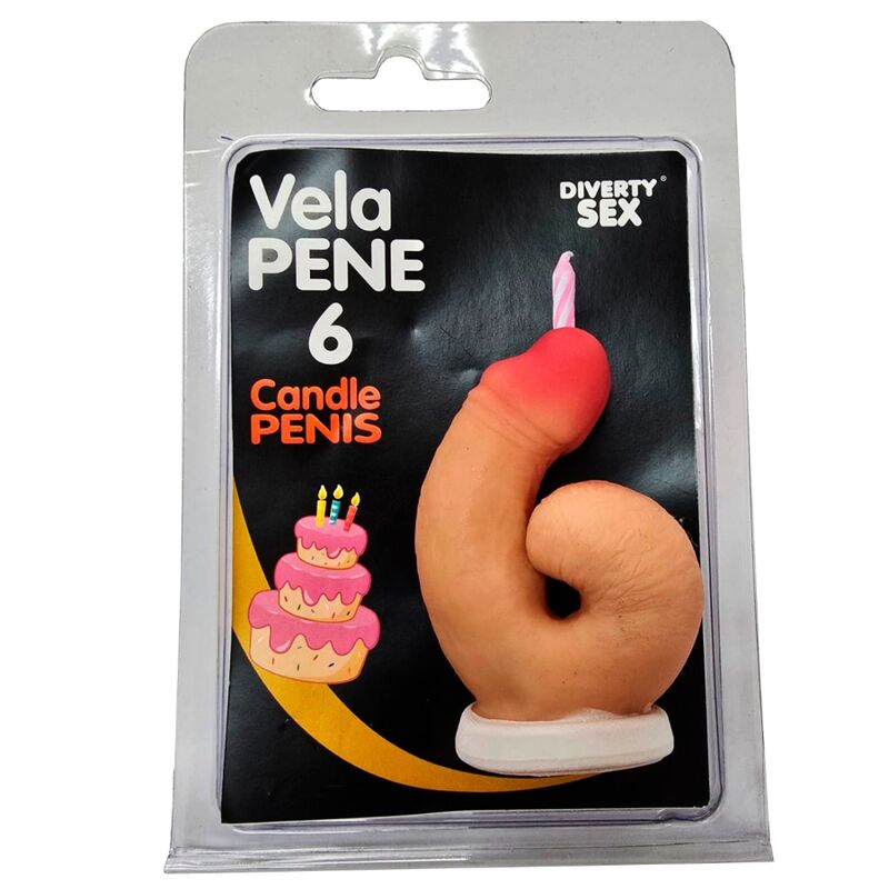 DIABLO PICANTE – CANDELA A FORMA DI PENE FORMA NUMERO 6
