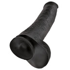 King Cock – Realistischer Dildo mit Hoden, 38 cm, Schwarz