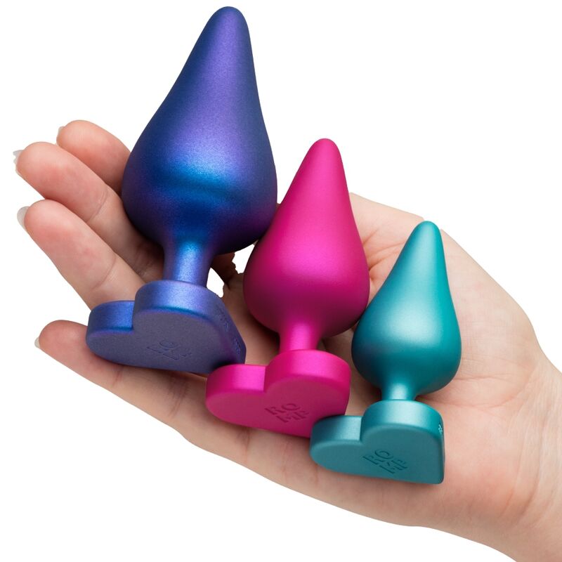ROMP – KIT D'ENTRAÎNEMENT ANAL LUSTER TAILLES S/M/L AVEC BASE EN FORME DE CŒUR
