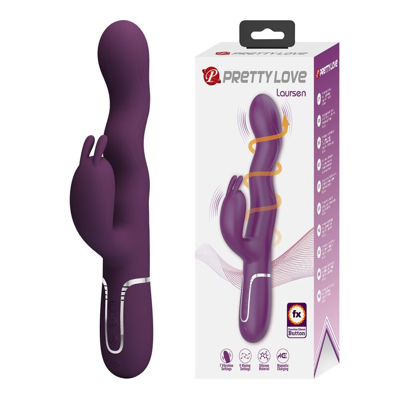 Pretty Love Loursen – Rabbit-Vibrator mit Stossbewegung, 7 Modi, Lila