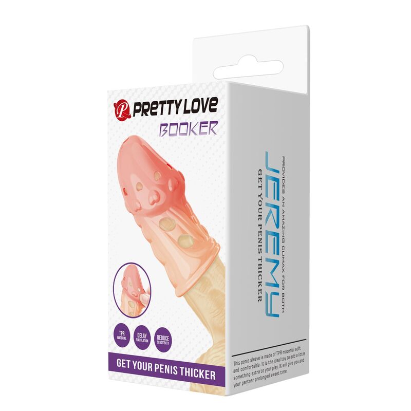 PRETTY LOVE – SOCKER TEXTURED PENIS SLEEVE NATURAL