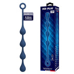 MR PLAY – BLUE SILICONE ANAL BEADS SIZE CM