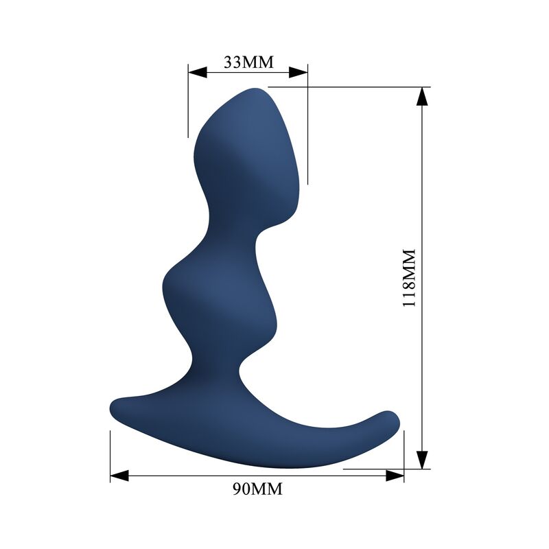 MR PLAY – PLUG ANALE ERGONOMICO BLU