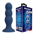 MR PLAY – PLUG ANALE CON SFERE METALLICHE E VENTOSA BLU