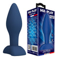 MR PLAY – TAPERED SILICONE ANAL PLUG BLUE