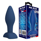 MR PLAY – TAPERED SILICONE ANAL PLUG BLUE