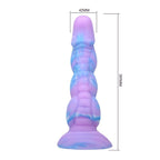 Power Monsters Alien – Fantasy-Dildo, 20,5 cm, Blau/Violett
