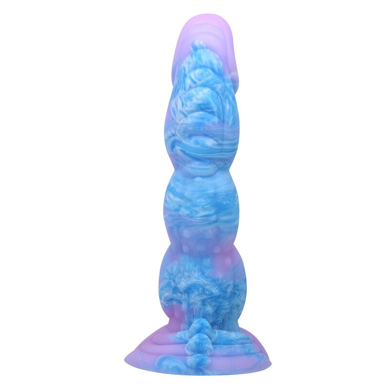 Power Monsters Alien – Fantasy-Dildo, 20,5 cm, Blau/Violett