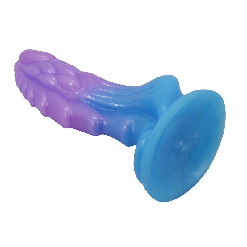 Power Monsters Atlanteans – Realistischer Dildo mit Saugnapf, 19 cm, Blau/Lila