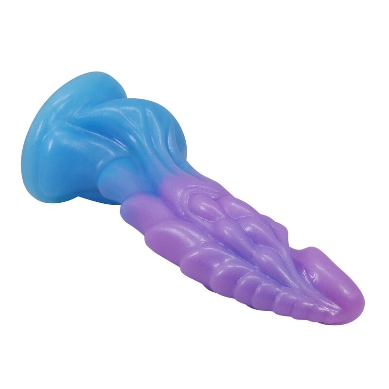 Power Monsters Atlanteans – Realistischer Dildo mit Saugnapf, 19 cm, Blau/Lila
