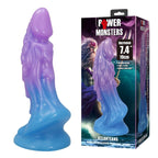 Power Monsters Atlanteans – Realistischer Dildo mit Saugnapf, 19 cm, Blau/Lila