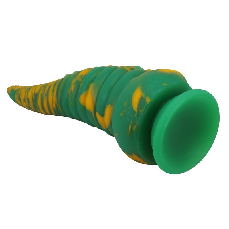 Power Monsters Abyssal Colossus – Fantasy-Dildo, 22,5 cm, Grün/Gelb