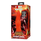 Power Monsters Blazeheart Charger – Fantasy-Dildo, 18,5 cm, Orange