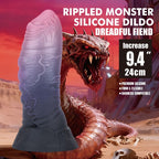 Power Monsters Dreadful Fiend – Fantasy-Dildo, 24 cm, Rosa/Schwarz