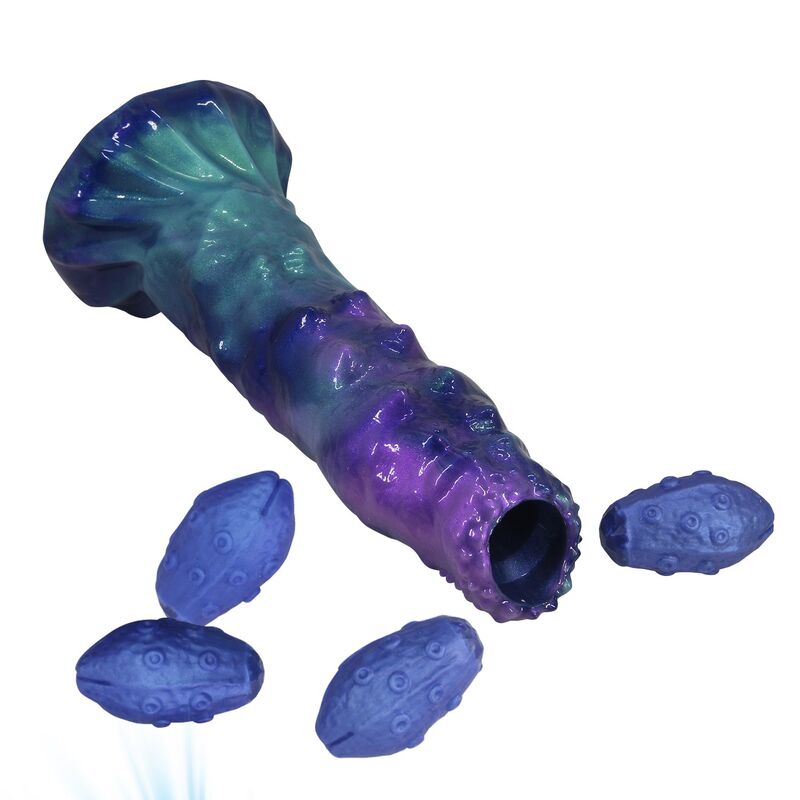 POWER MONSTERS – DUSKWALKER SENTINEL TRICOLOR DILDO GONFIABILE IN SILICONE FANTASY 23 CM Ø 5 CM