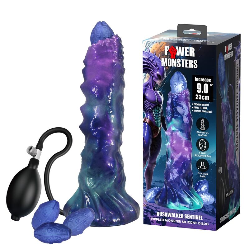 Power Monsters Duskwalker Sentinel – Aufblasbarer Fantasy-Dildo, 23 cm