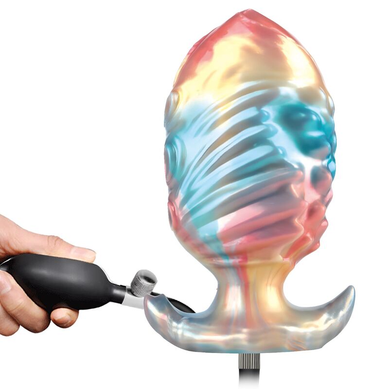 POWER MONSTERS – EBON LEVIATHAN TRICOLORE PLUG ANALE GONFIABILE FANTASY 18 CM