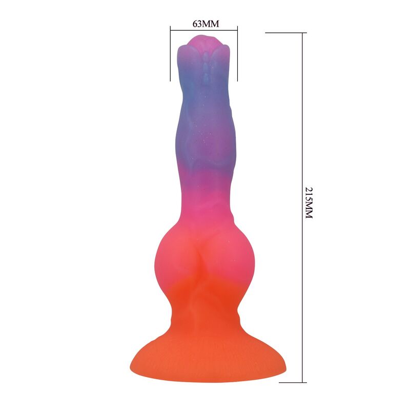 Power Monsters Hercules – Fantasy-Dildo, 21,5 cm, Farbverlauf