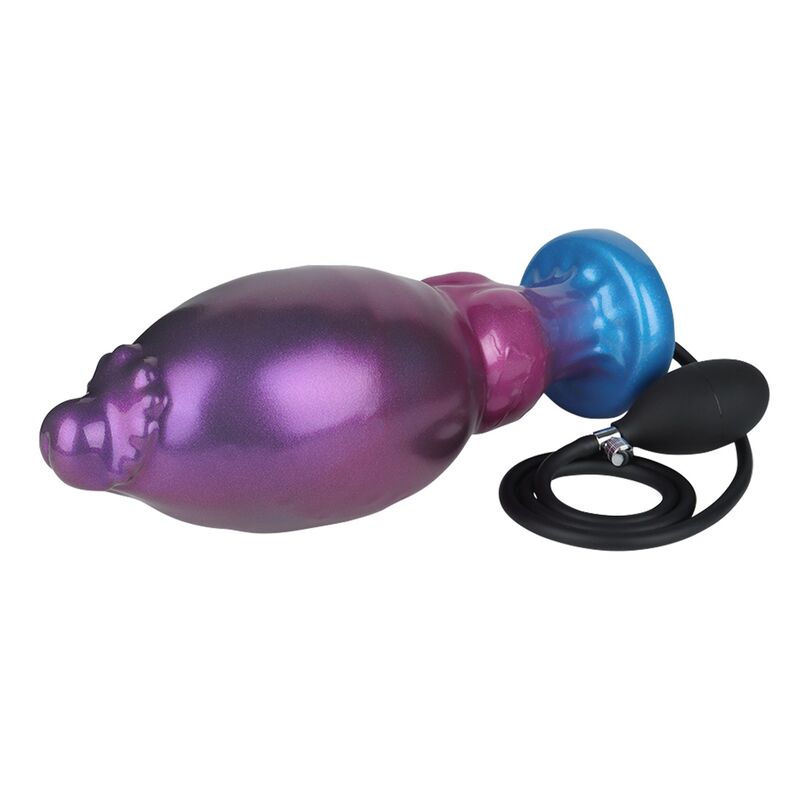 POWER MONSTERS – RIFT TITAN BICOLORE DILDO GONFIABILE IN SILICONE FANTASY 24 CM Ø 5 CM