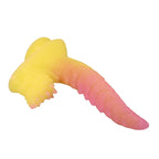 POWER MONSTERS – RIPPLIED MONSTER FANTASY DILDO WITH SUCTION CUP 22.5 CM Ø 5.5 CM PINK & YELLOW