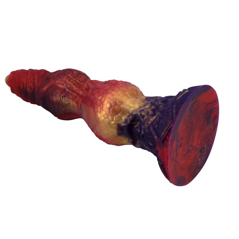 POWER MONSTERS – SAVAGE BEASTLORD TRICOLOR FANTASY DILDO IN SILICONE 24 CM Ø 5 CM