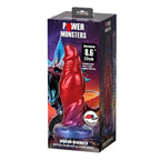 Power Monsters Shadow Behemoth – Aufblasbarer Fantasy-Dildo, 22 cm, Rot/Blau