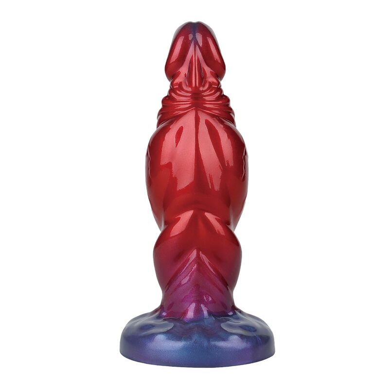 Power Monsters Shadow Behemoth – Aufblasbarer Fantasy-Dildo, 22 cm, Rot/Blau