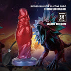 Power Monsters Shadow Behemoth – Aufblasbarer Fantasy-Dildo, 22 cm, Rot/Blau