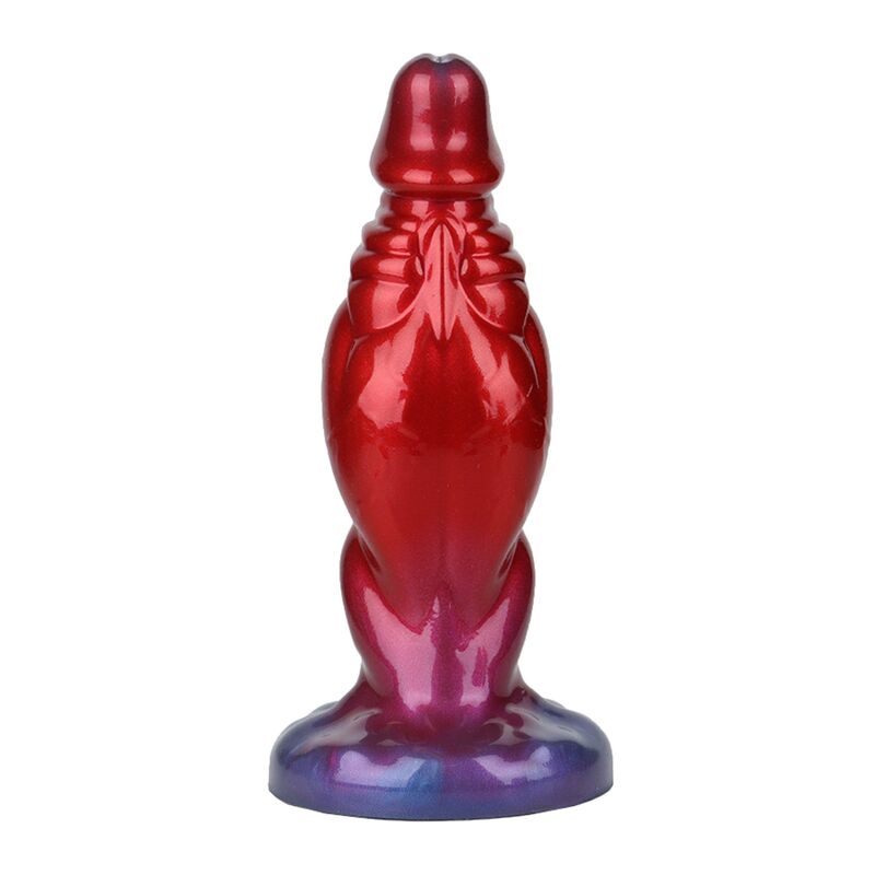 Power Monsters Shadow Behemoth – Aufblasbarer Fantasy-Dildo, 22 cm, Rot/Blau