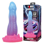 POWER MONSTERS – DILDO VOID PYTHON FANTASY CON VENTOSA 20,5 CM Ø 5,2 CM BLU, VIOLA E ROSA
