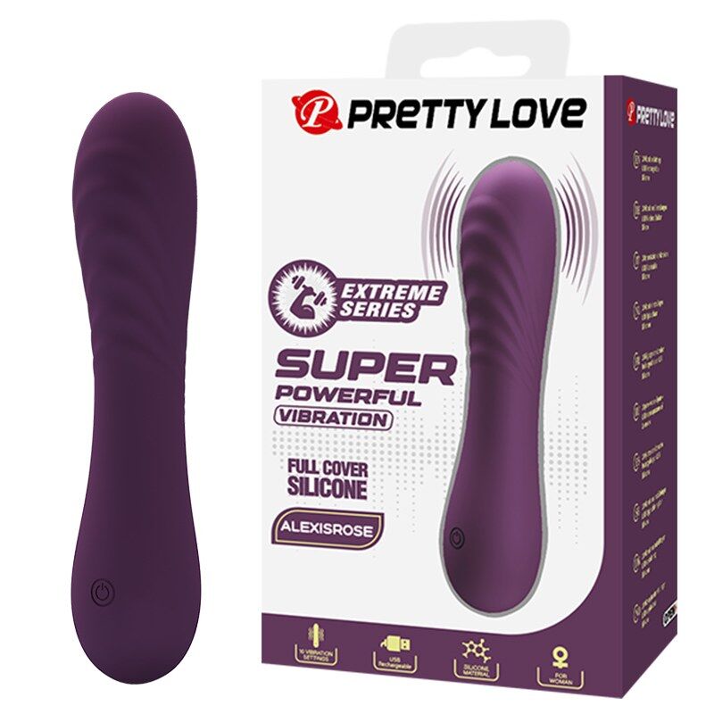 PRETTY LOVE – VIBRATORE RICARICABILE ALEXISROSE 10 FUNZIONI VIOLA