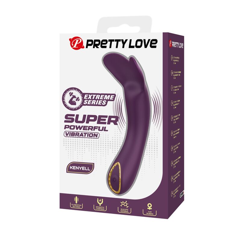PRETTY LOVE – VIBRATEUR RECHARGEABLE KENYELL 10 FONCTIONS VIOLET