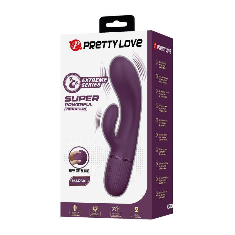 PRETTY LOVE – MARGIE VIBRATEUR LAPIN RECHARGEABLE 10 FONCTIONS VIOLET