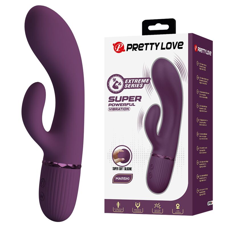 PRETTY LOVE – MARGIE VIBRATEUR LAPIN RECHARGEABLE 10 FONCTIONS VIOLET