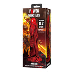 POWER MONSTERS – GODEMICHÉ MINOTAURE FANTASY AVEC VENTOUSE 21 CM Ø 5 CM ROUGE ET NOIR