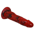 POWER MONSTERS – GODEMICHÉ MINOTAURE FANTASY AVEC VENTOUSE 21 CM Ø 5 CM ROUGE ET NOIR