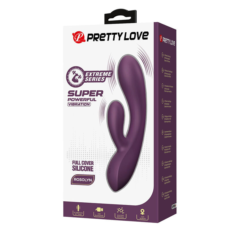 Pretty Love Rosolyn – Rabbit-Vibrator mit 10 Funktionen, Doppelmotor
