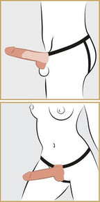 FETISH FANTASY SERIES – Squirting Hohl-Strap-On, 19,1 cm