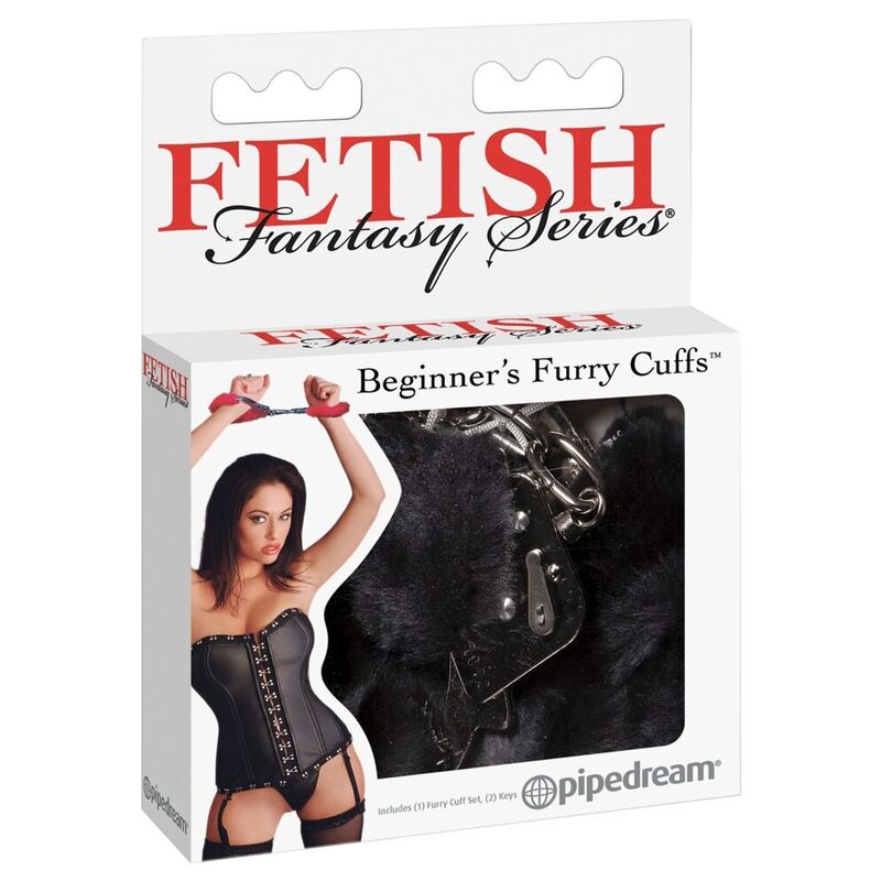 FETISH FANTASY SERIES – Furry cuffs black