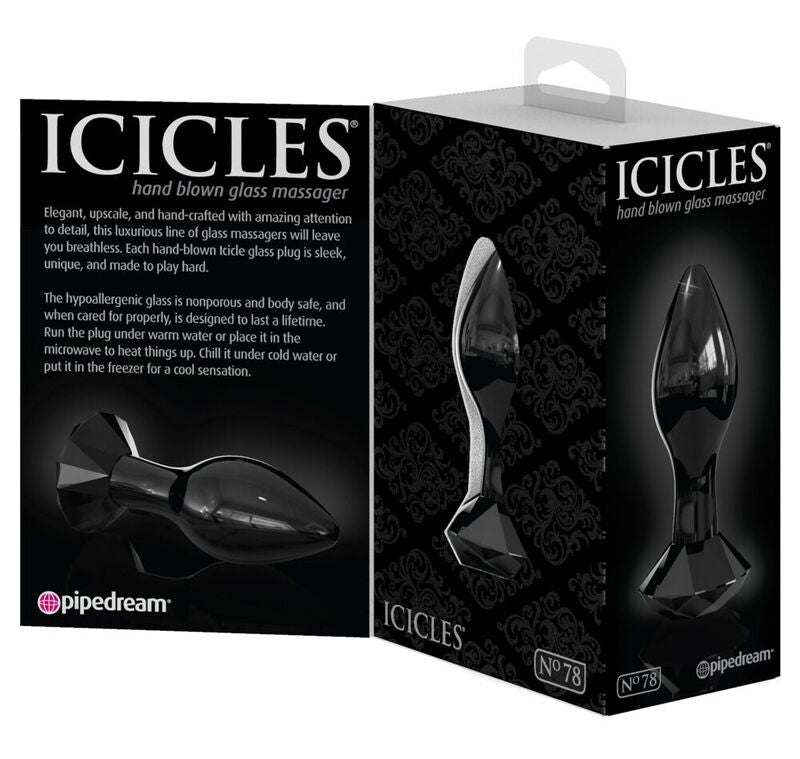 ICICLES – N. 78 plug anal en verre