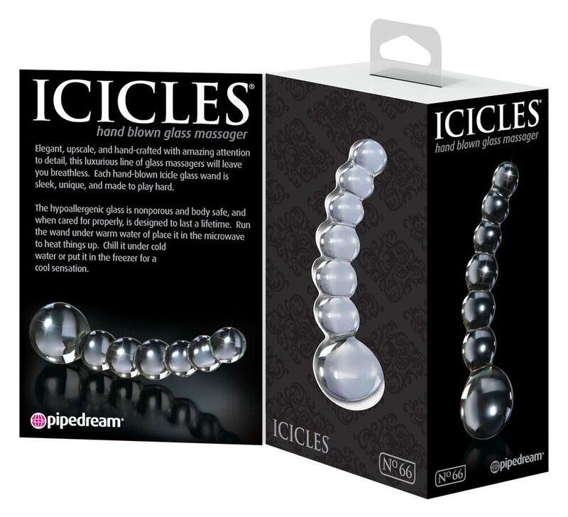 ICICLES – N. 66 massaggiatore trasparente