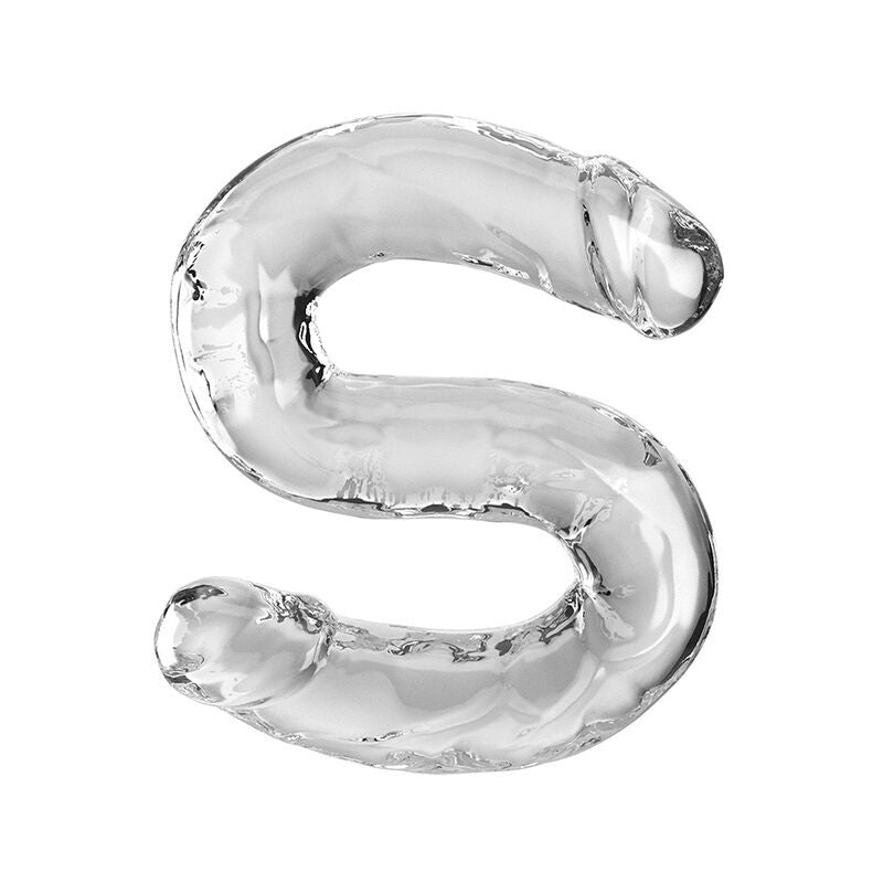 KING COCK Double Trouble – Doppeldildo, transparent