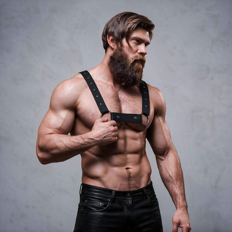 FETISH SUBMISSIVE ATTITUDE – HARNAIS DE SPORT RÉGLABLE EN NÉOPRÈNE POUR HOMMES