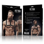 FETISH SUBMISSIVE ATTITUDE – HARNAIS DE POITRINE BULLDOG EN CUIR ÉCOLOGIQUE POUR HOMMES TAILLE M/L