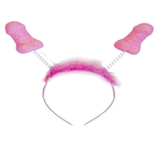 DIABLO PICANTE – 6 Pink-Glitzer-Antennen-Stirnbänder