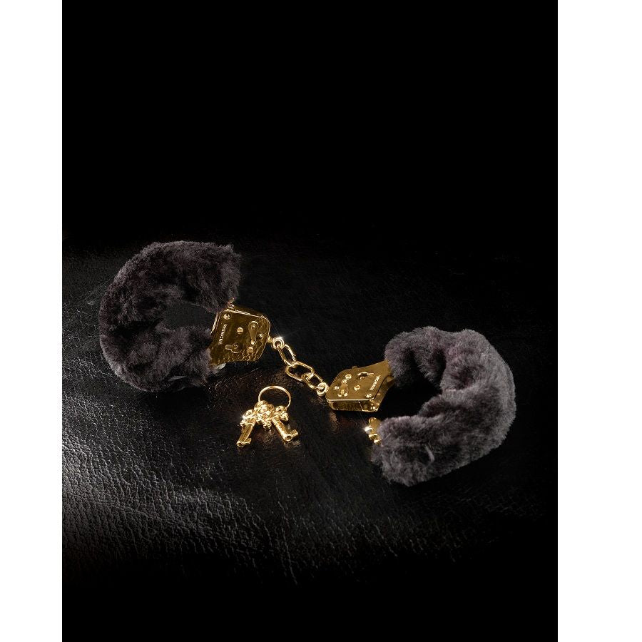 FETISH FANTASY GOLD Deluxe Furry Cuffs – Handschellen mit Kunstfell