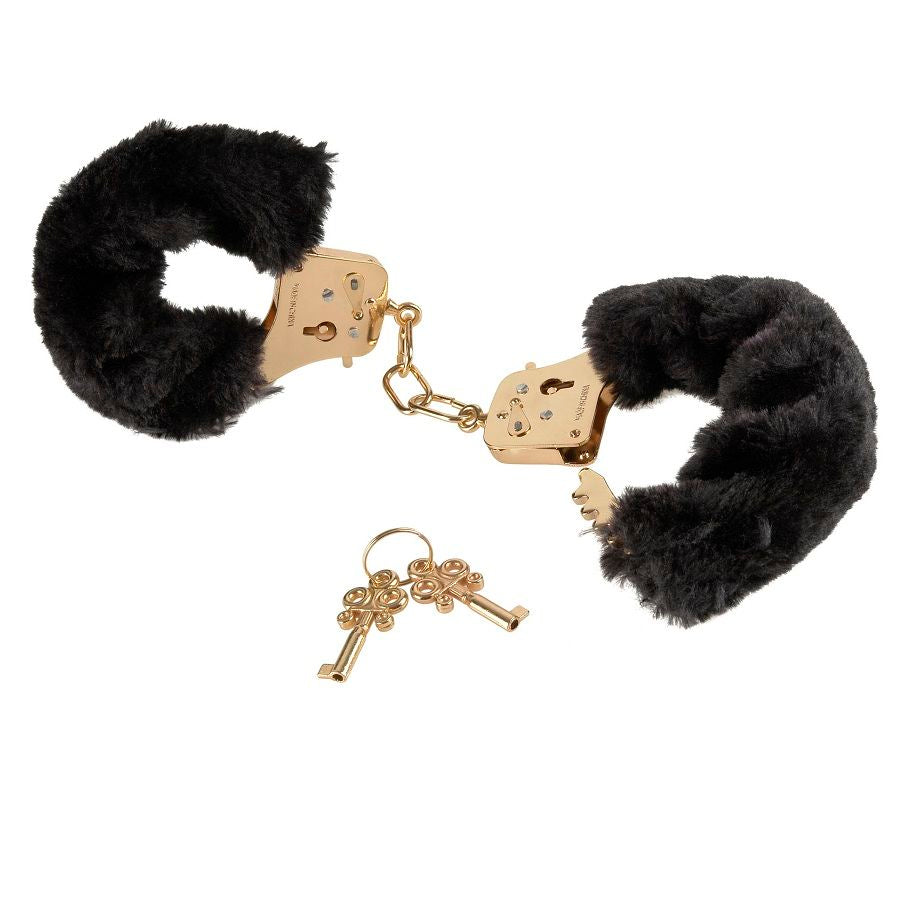FETISH FANTASY GOLD Deluxe Furry Cuffs – Handschellen mit Kunstfell
