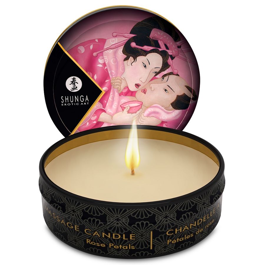 SHUNGA Caress by Candlelight – Massagekerzen-Display, 24 Stück